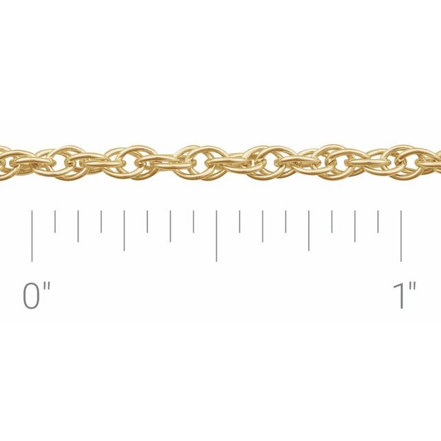 14K Yellow Gold-Filled 2.3 mm Rope Chain by the Inch