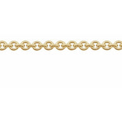 14K Yellow Gold-Filled 2.4 mm Cable Chain by the Inch