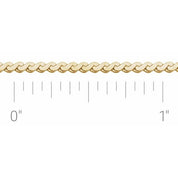 14K Yellow Gold-Filled 1.7 mm Serpentine Chain by the Inch