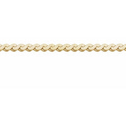14K Yellow Gold-Filled 1.7 mm Serpentine Chain by the Inch