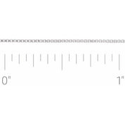 14K White Recycled Metal .75 mm Box Chain by the Inch