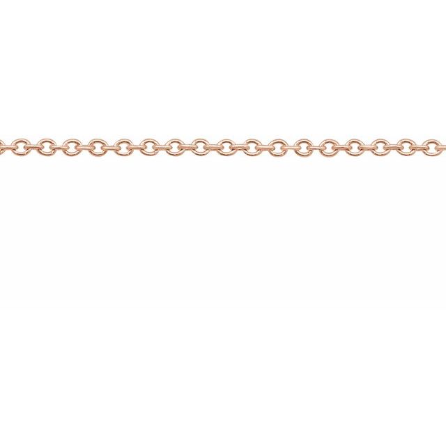 14K Rose Recycled Metal 1 mm Cable Chain by the Inch