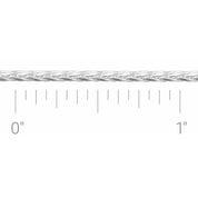 Sterling Silver Diamond-Cut Wheat Chain by the Inch