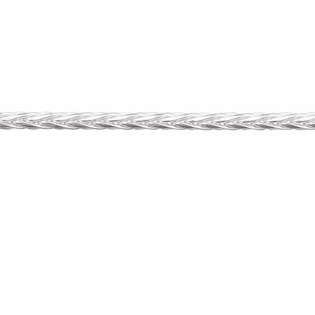 Sterling Silver Diamond-Cut Wheat Chain by the Inch
