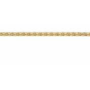14K Yellow 1.5 mm Diamond-Cut Wheat Chain by the Inch