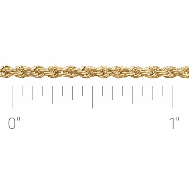 14K Yellow Rope Chain by the Inch - CH956:100:P