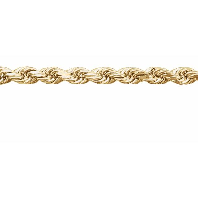 14K Yellow 2.8 mm Diamond-Cut Rope Chain by the Inch