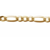 14K Yellow 4 mm Figaro Chain by the Inch