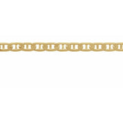 14K Yellow 2.25 mm Curbed Anchor Chain by the Inch