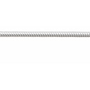 Sterling Silver 2 mm Round Snake Chain by the Inch