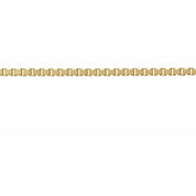 14K Yellow Recycled Metal 1.3 mm Diamond-Cut Box Chain by the Inch