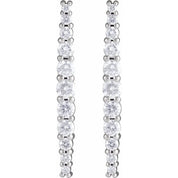14K White 1/2 CTW Lab-Grown Diamond Earrings