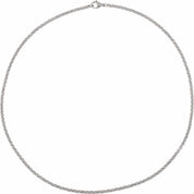 Stainless Steel 3 mm Rolo 22" Chain