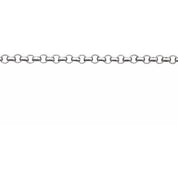 14K White Recycled Metal 1.5 mm Rolo Chain by the Inch with Various Length Options