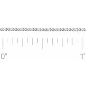 14K White Recycled Metal 1 mm Box Chain by the Inch