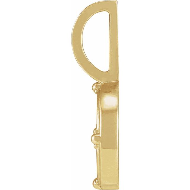 14K Yellow .015 CT Natural Diamond Fire Element Charm/Pendant
