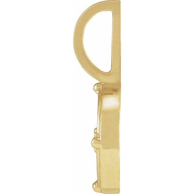 14K Yellow .015 CT Natural Diamond Air Element Charm/Pendant