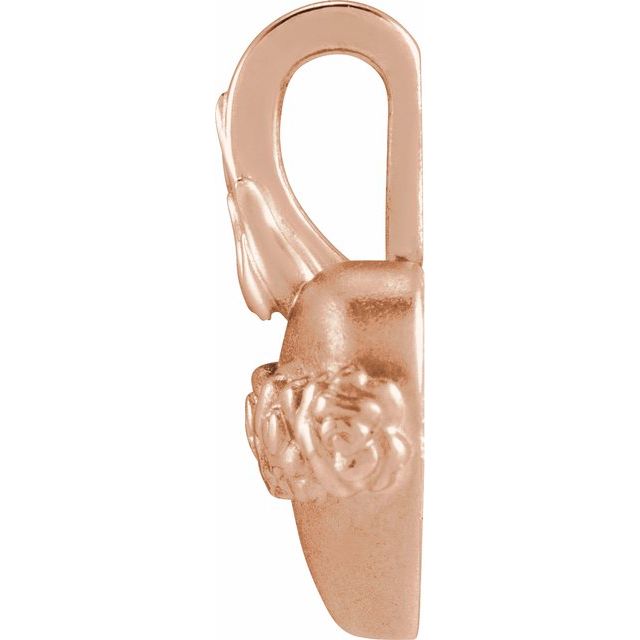 14K Rose Immaculate Heart Of Mary Pendant