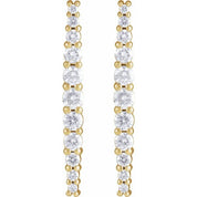 14K Yellow 3/8 CTW Natural Diamond Earrings