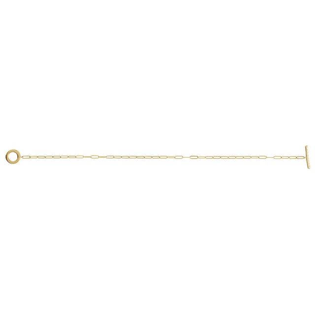 14K Yellow 1/10 CTW Natural Diamond Toggle 7" Bracelet