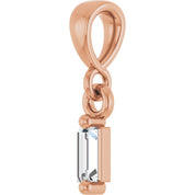 14K Rose .06 CTW Natural Diamond Solitaire Pendant