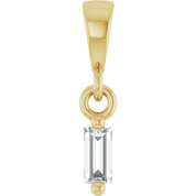 14K Yellow .06 CTW Natural Diamond Solitaire Pendant
