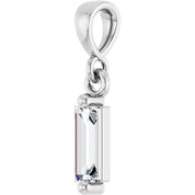 14K White 1/6 CTW Natural Diamond Solitaire Pendant