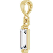 14K Yellow 1/6 CTW Natural Diamond Solitaire Pendant