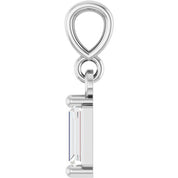 14K White 1/8 CTW Natural Diamond Solitaire Pendant