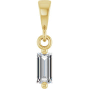 14K Yellow 1/8 CTW Natural Diamond Solitaire Pendant