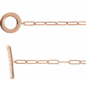 14K Rose 1/10 CTW Natural Diamond Toggle 7" Bracelet