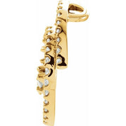 18K Yellow 1 1/8 CTW Natural Diamond Journey Spiral Pendant