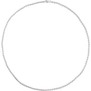 Sterling Silver 2.8 mm Cable 20" Chain