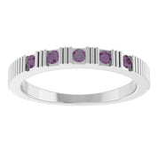 Sterling Silver Natural Alexandrite Stackable Ring