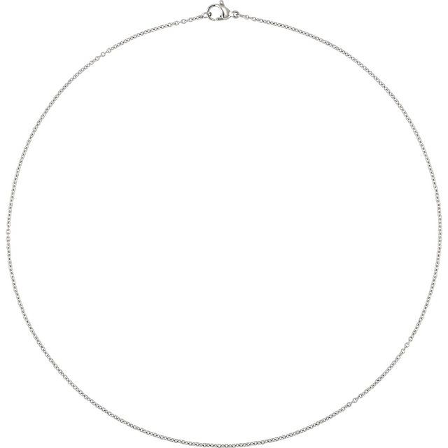 Stainless Steel 1.5 mm Cable 18" Chain