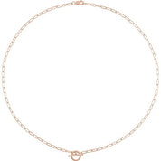 14K .04 CTW Natural Diamond Toggle Necklace 16"