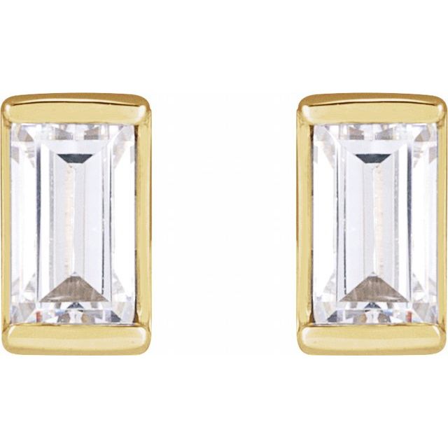 14K Yellow 1/5 CTW Natural Diamond Stud Earrings