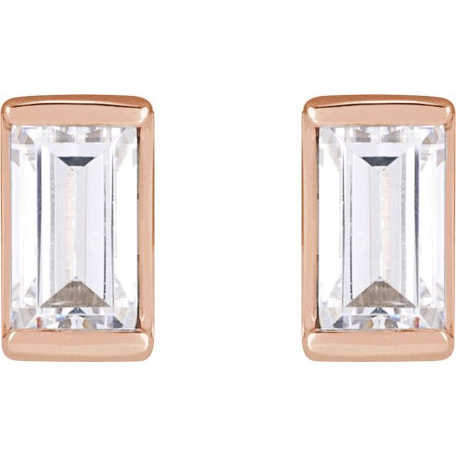 14K Rose 1/5 CTW Natural Diamond Stud Earrings