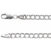 Sterling Silver 4 mm Curb 7" Chain