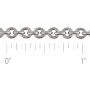 Sterling Silver 4 mm Cable Chain by the Inch
