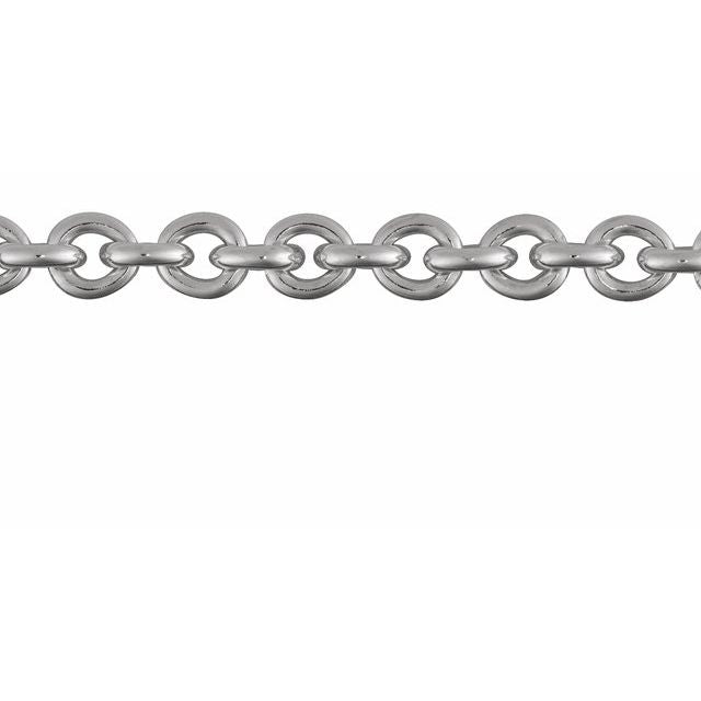 Sterling Silver 4 mm Cable Chain by the Inch