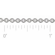 Sterling Silver 2.4 mm Cable Chain by the Inch