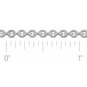 Sterling Silver 2.8 mm Cable Chain by the Inch