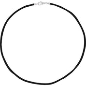 Black 2.25 mm Silk 16" Cord