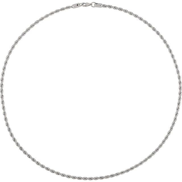 Stainless Steel 4 mm Rope 24" Chain