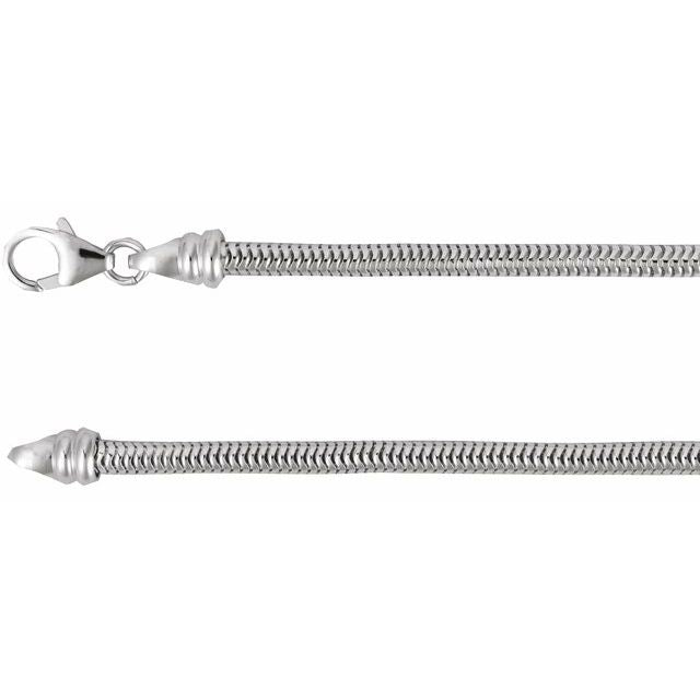 Sterling Silver 3 mm Snake Chain 18" by Sterling