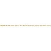 14K Yellow 3.9 mm Puffed Oval Cable 7" Chain