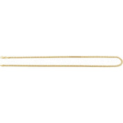 14K Yellow 3.4 mm Hollow Diamond-Cut Franco 24" Chain