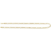 14K Yellow 5.5 mm Figaro 20" Chain