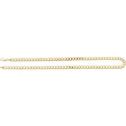 14K Yellow 7 mm Curb 24" Chain
